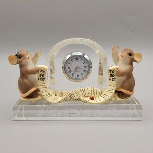 Charming Tails Clock Figurine So Much To Do So Little Time 97/140 Member Excl